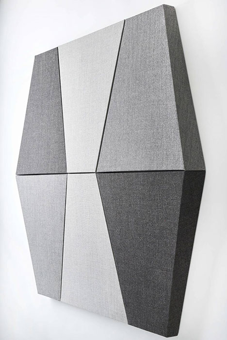 Tessellate trapezium acoustic wall panels 
