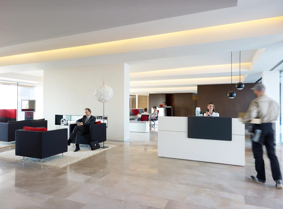 Touch reception desk