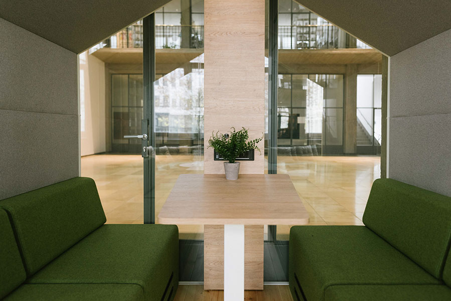 Inside the Treehouse pod