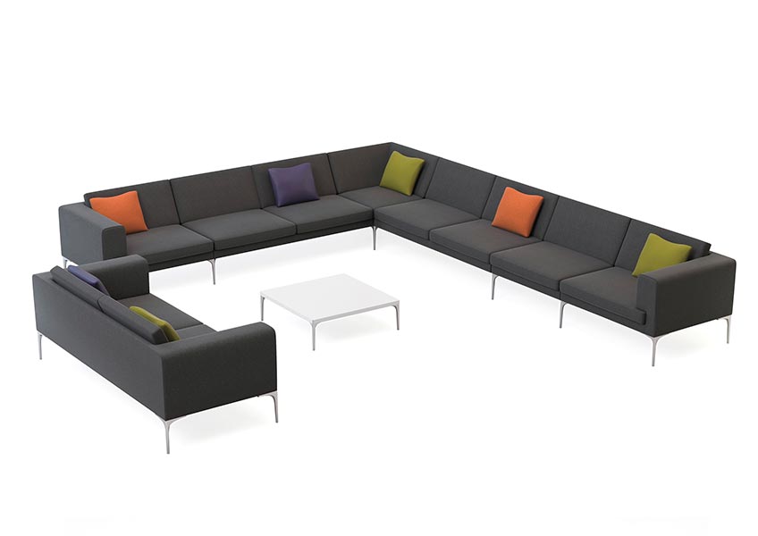 Vale corner sofa with coffee table