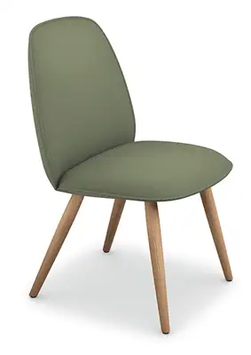 cafe chair with wood legs