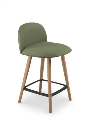 studio stool with wood legs