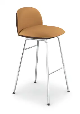 cafe chair with 4 metal legs