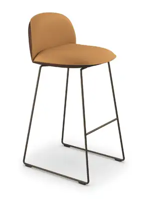 cafe armchair with sled frame