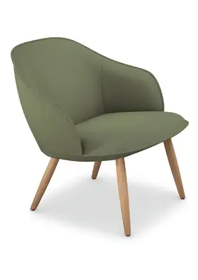 cafe lounge chair with wood legs