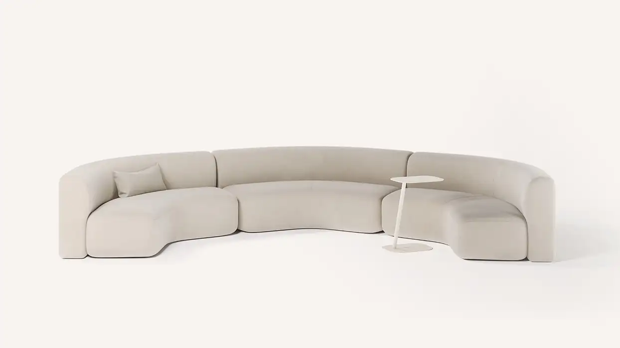 Beau horse shoe sofa