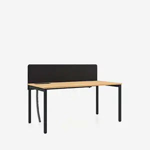 Oak desk with divide