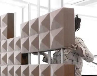 Fabricks acoustic modular wall divide