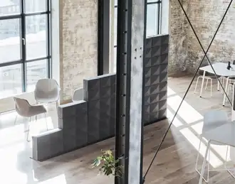 Fabricks acoustic wall in office