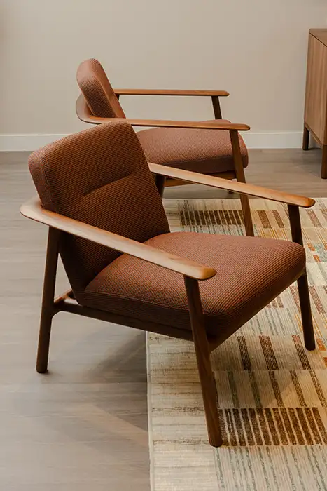 Kato armchairs next to each other