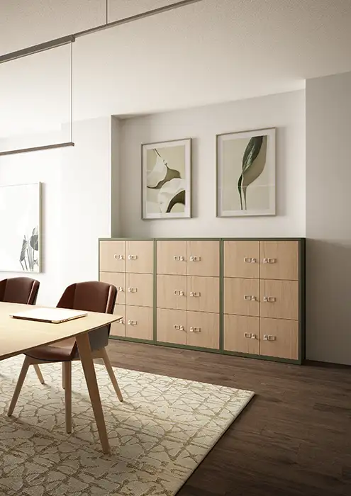 Lodge Locker with wood doors