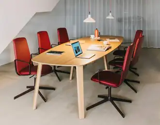 Sleek slim line boardroom chair