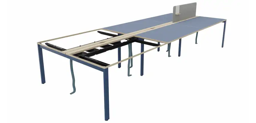 Modular bench desk exploded