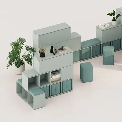 Oxo modular storage with seating