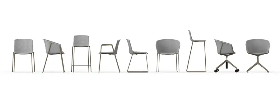 The range of Omega chairs by Casala