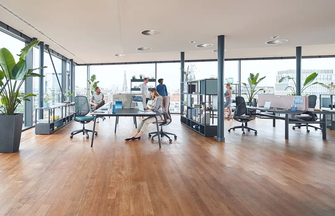 Project desk away from the office desks 