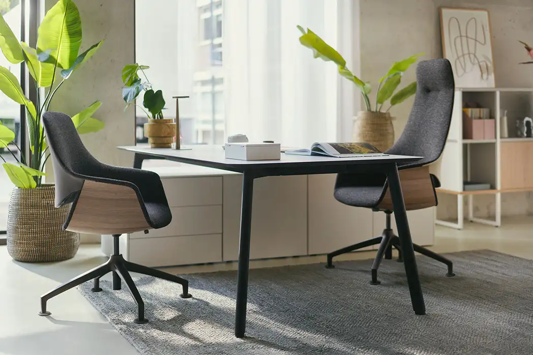 se:vision desk with storage return